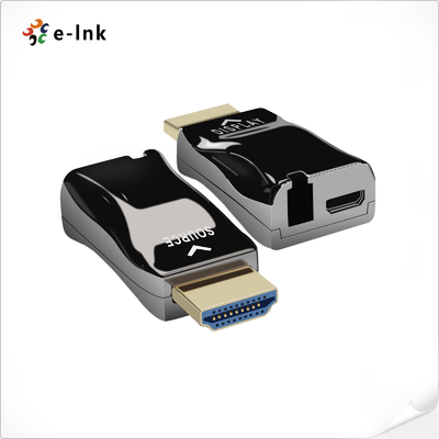 Mini 4K 30HZ HDMI Over Fiber Extender Single Core / Multimode LC 300 Meters