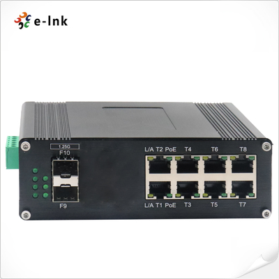 Industrial L2 Managed PoE Switch 8 Port 10/100/1000T 802.3at To 2 Port 1000X SFP