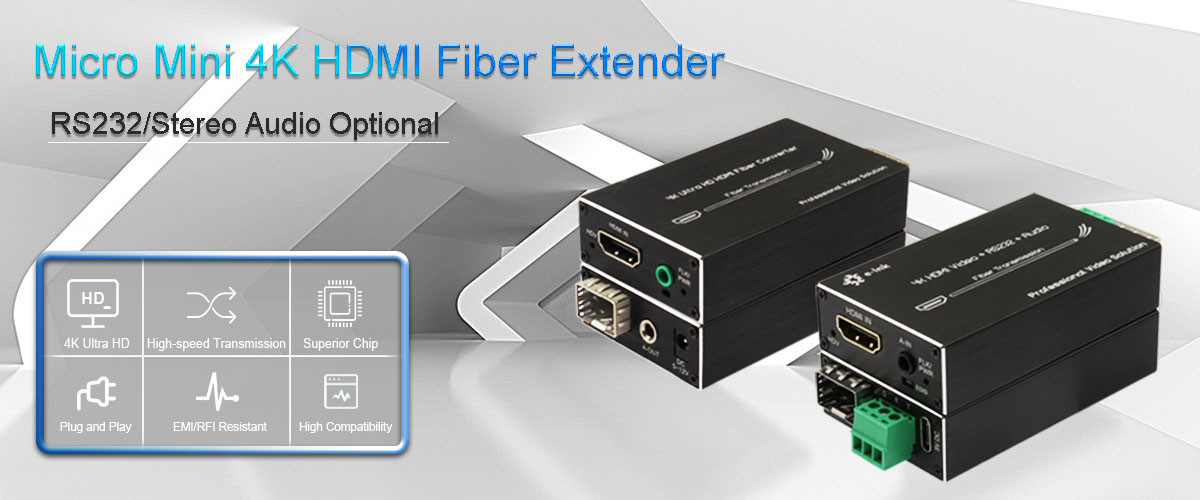 HDMI Lebih dari Extender Serat Optik