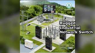 Saklar Ethernet Industri 4 Port 100FX Daya Redundan