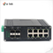 8 Gigabit RJ45 Ports Industrial Network Switch 4 Gigabit SFP Ports Support Auto MDIX