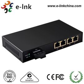 Bidirection Single Mode Fiber Ethernet Media Converter 1310nm - 1550nm Optical Wavelength
