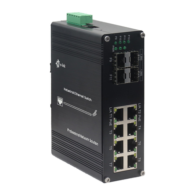 Industrial Ethernet Switch with 8×10/100/1000T + 4×1000X SFP Port