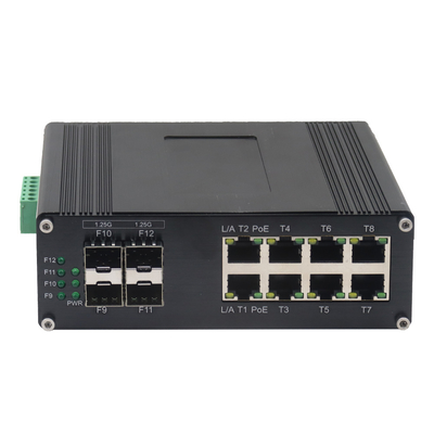 Industrial Ethernet Switch with 8×10/100/1000T + 4×1000X SFP Port