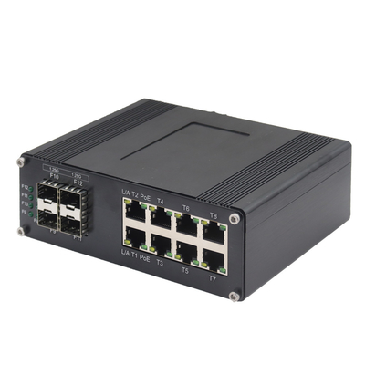 Industrial Ethernet Switch with 8×10/100/1000T + 4×1000X SFP Port