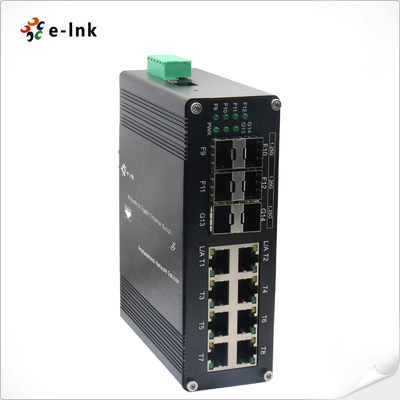Industrial L2+ 8-Port 10/100/1000T plus 6-Port 1000X SFP Managed Ethernet Switch