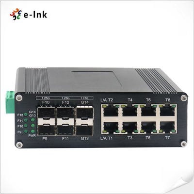 Industrial L2+ 8-Port 10/100/1000T plus 6-Port 1000X SFP Managed Ethernet Switch