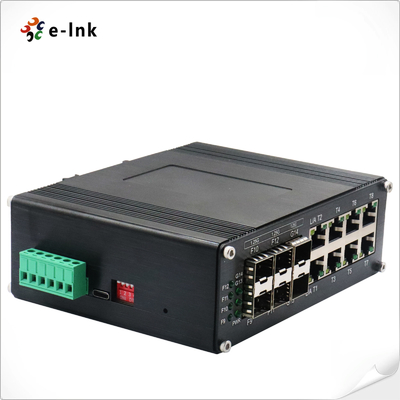 Industrial L2+ 8-Port 10/100/1000T plus 6-Port 1000X SFP Managed Ethernet Switch