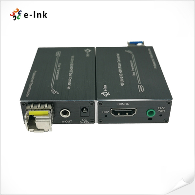 Micro 4K HDMI Fiber Extender with External Audio Without Loss