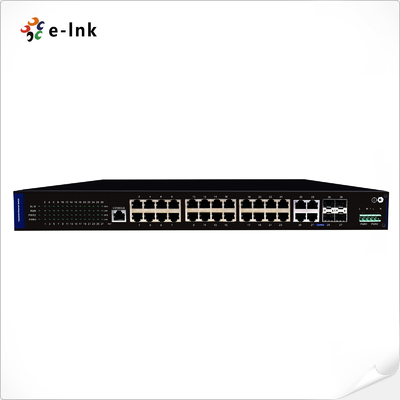 Managed Industrial 24-port 10/100/1000T + 4-port TP/SFP Combo Ethernet Switch