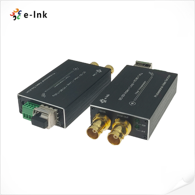 Mini 12G-SDI To Fiber Converter With Tally And RS485