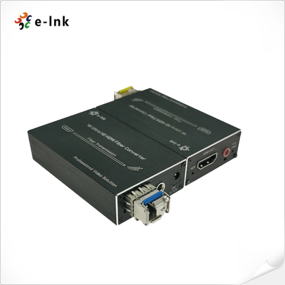 4K HDMI Fiber Optic Extender with Stereo Audio, 80km Long-Distance Transmission