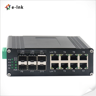 Industrial SFP+ 8 TP Ports and 6 Fiber Ports Managed Ethernet Switch for Integrating Networks