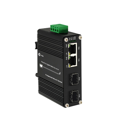 Industrial Ethernet Switch DIN Rail SFP Support 90W PoE++