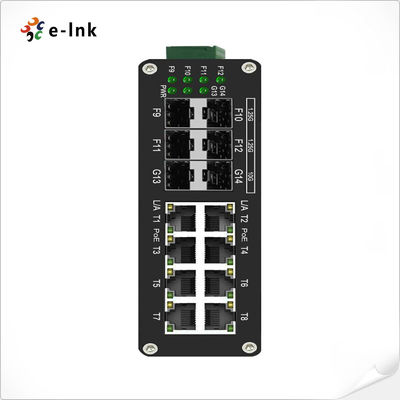 Industrial PoE+ Switch 8-Port 802.3at Managed with 10G SFP+ Fiber Uplinks