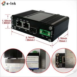 Industrial Ethernet Fiber Media Converter 60W PoE+ DIN Rail / Wall mount Options Durable