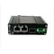 Industrial Fiber Ethernet Media Converter 1 Port 100/1000X SFP To 2 Port 10/100/1000T 60W