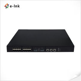 High Density Fiber Optic Network Switch 110 Watt 16x10G SFP 2x40G QSFP Ports