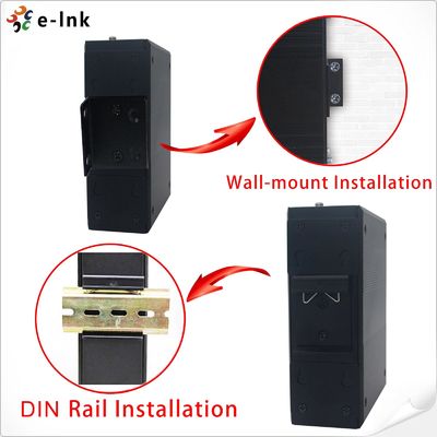DIN Rail Wall Mount Industrial Ethernet POE Switch 8 Port 10 /100 / 1000T with 4 SFP Ports Metal Case