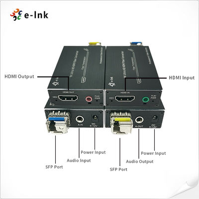 850nm VCSEL 10.3Gbps 4K HDMI Fiber Extender SFP LC External Audio