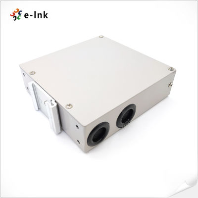 Electrostatic Painting Fiber Splice Box LC Quadruplex 8 Ports FC SC DIN Rail