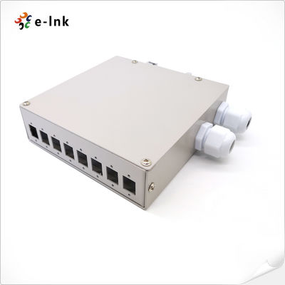 Electrostatic Painting Fiber Splice Box LC Quadruplex 8 Ports FC SC DIN Rail