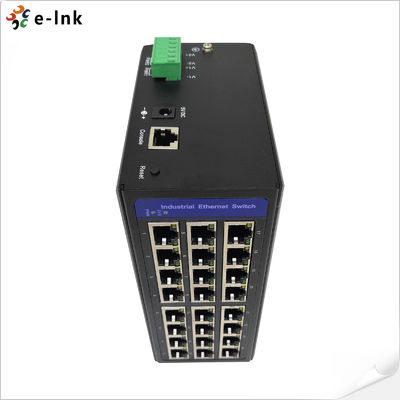 IPv6 Protocol DC57V Ethernet Fiber Optic Switch 16 Port 10/100/1000T 8KV