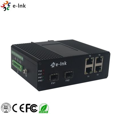 10/100/1000T 132W 57VDC Industrial Ethernet POE Switch 2 Port 1000X