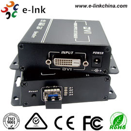 Video 4K DVI Untuk Konverter Media Fibre 3.40 Gbps Kecepatan Bit Video Dukungan DVI 1.0 / HDMI V1.4