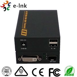Sinyal EDID LC Connector DVI Video Ke Fiber Converter 4K X 2K 3860 * 2160 30Hz 3D
