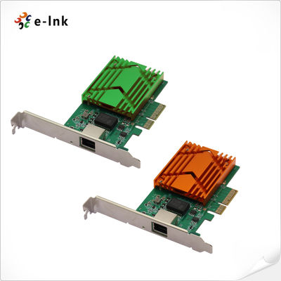 Kartu Jaringan PCIe 10G Berkecepatan Tinggi dengan Kabel 2.5G/5G/10G melalui Cat 5e/6/6a