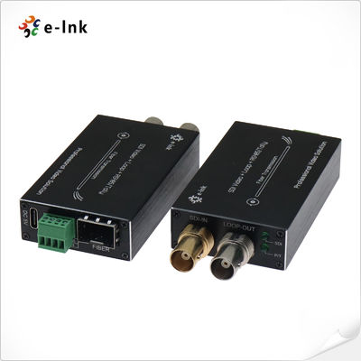 Multifunctional Mini 3G/HD-SDI Fiber Optic Converter dengan Video Audio dan Reverse Signals hingga 80km