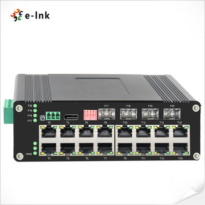 Industrial L2 Managed Hardened Ethernet Switch IEEE802.3at PoE untuk Jaringan Pengawasan Industri
