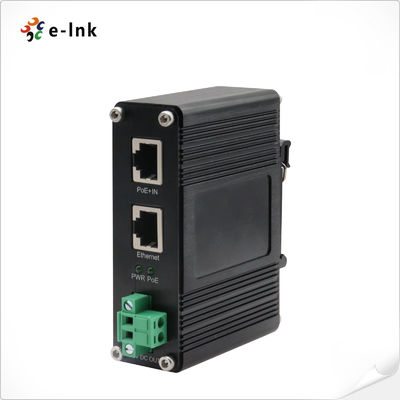 Injektor PoE++ Industrial IEEE802.3bt Output 100W Penguat Tegangan 12-48VDC Perluas hingga 100 Meter