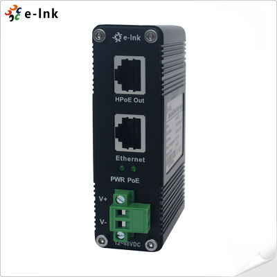 Injektor PoE Gigabit Industrial 60W, IEEE 802.3af/at, Input Lebar DC 12~48V