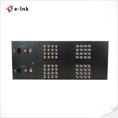 E-link 4-in-1 Konverter Video Fiber AHD CVI TVI CVBS 120km Transmisi