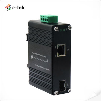 Tegangan Tinggi DC9-54V Peningkatan ke 30W PoE + untuk 2.5G Tembaga & 10G SFP + Jaringan Rugged