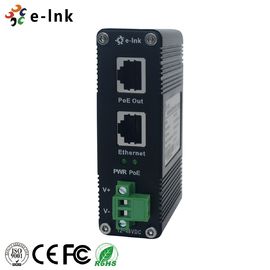 E-Link Gigabit Power Over Ethernet Injector 12 ~ 48VDC Input Daya DIN Rail / Wall Mount
