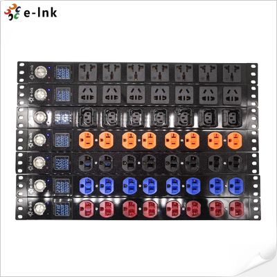 265VAC 2800W 19 Inch 1U Unit Distribusi Daya Layar OLED